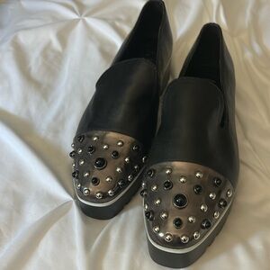 Karl Lagerfeld Paris' chunky slip-on loafers.